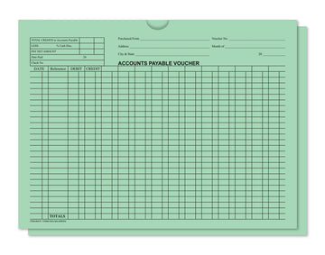 A/P Voucher Jacket - 100/Pack - Green